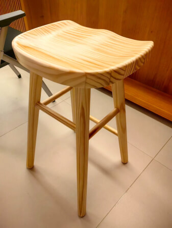 เก้าอี้บาร์ MY DOLLS HOUSE PINE 65 ซม. สีไม้ธรรมชาติ_2